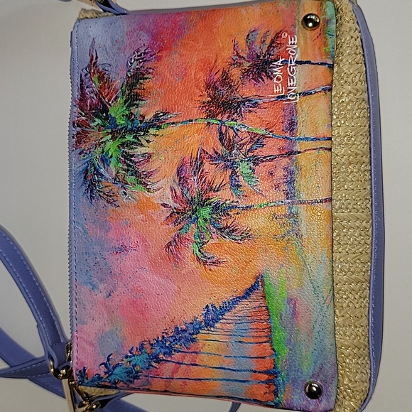 LEOMA LOVEGROVE TROPICAL PALM TREE CROSSBODY BAG - Picture 2 of 15